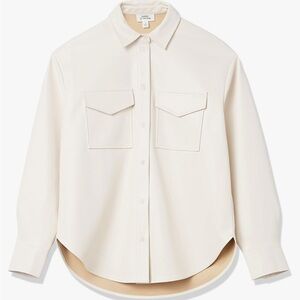 The Drop @lisadnyc Faux Leather Shacket